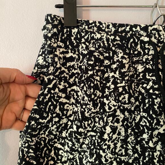 NWT Pistola Women's size Small Black White Marbled Terrycloth Sweat Shorts - Picture 3 of 9